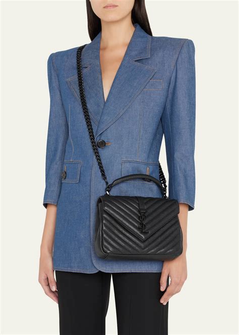 ysl medium college grey|saint laurent medium flap YSL.